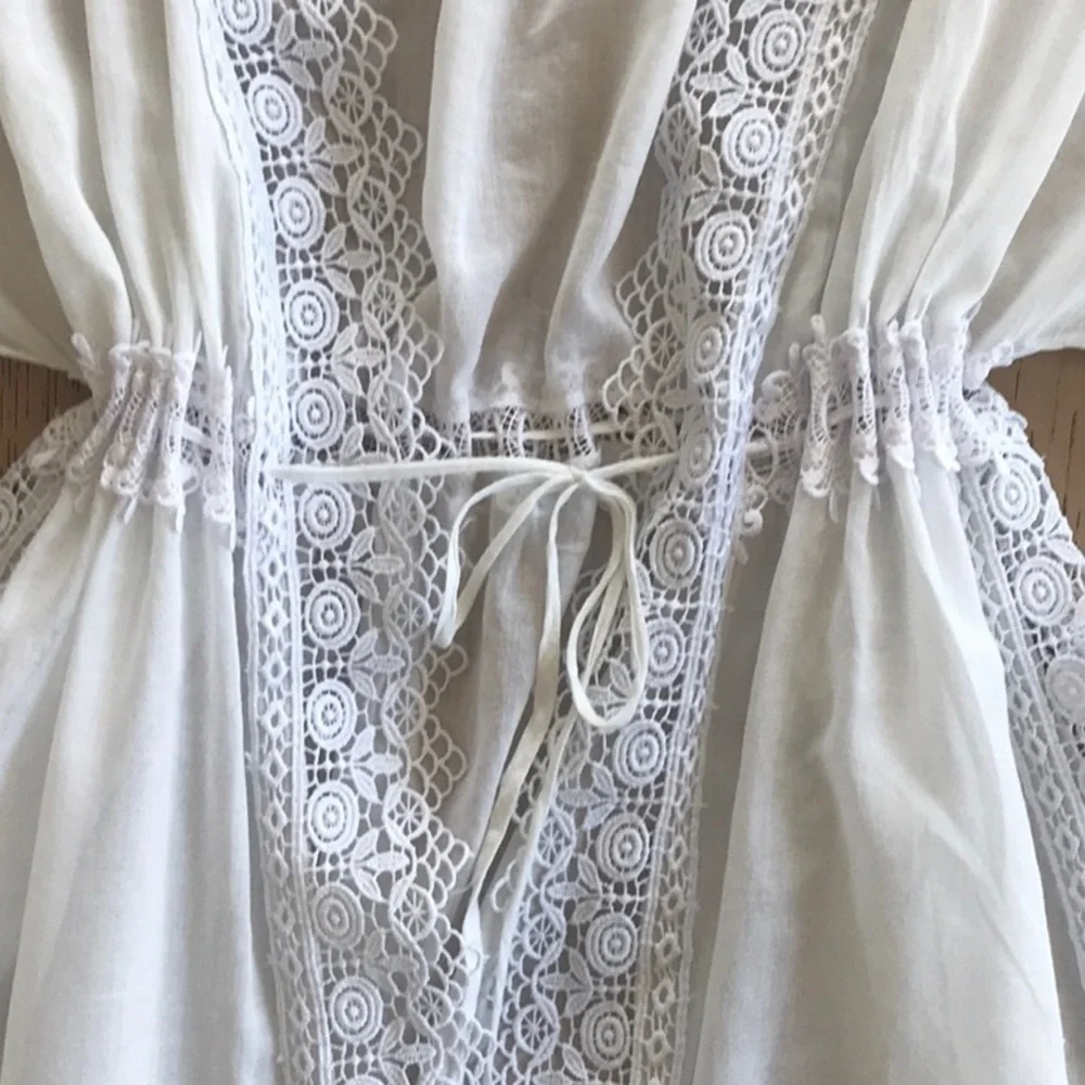 Charlotte Ruiz Angela Tie-Front Kaftan Dress
